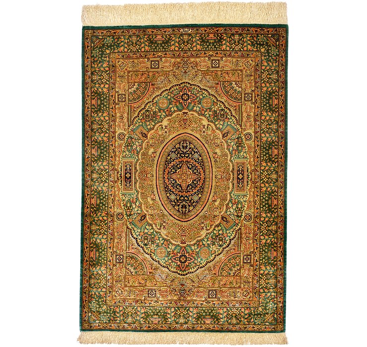 2' 8 x 4' Qom Persian Rug