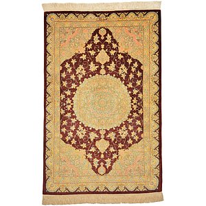 3' 3 x 4' 11 Qom Persian Rug