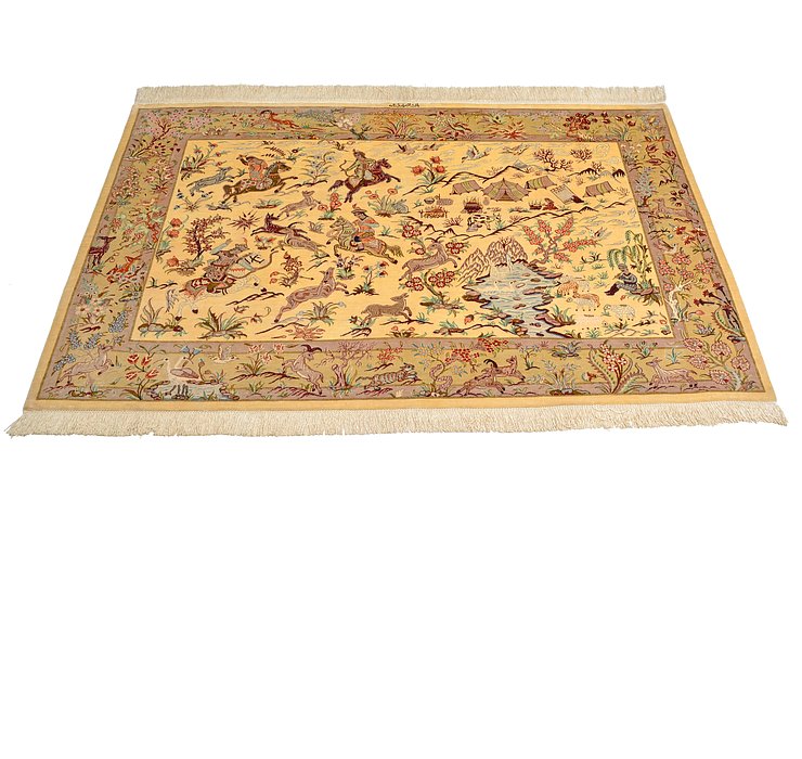 3' 3 x 5' Qom Persian Rug