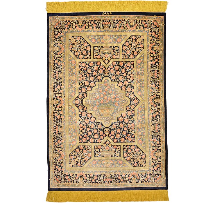 2' 8 x 3' 11 Qom Persian Rug