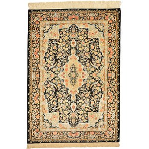 2' 6 x 3' 11 Qom Persian Rug