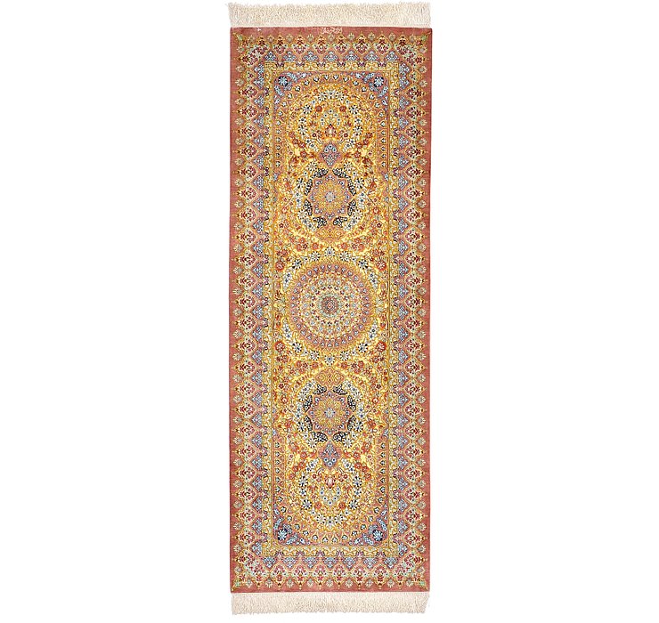 2' 2 x 6' 2 Qom Persian Runner Rug