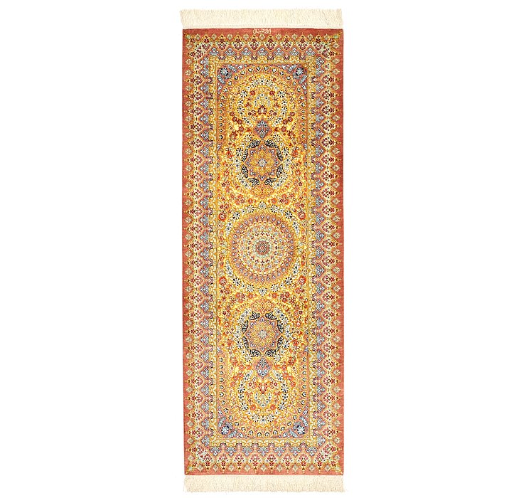 2' 2 x 6' 1 Qom Persian Runner Rug