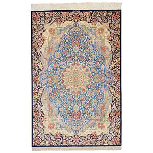 3' 3 x 4' 11 Qom Persian Rug