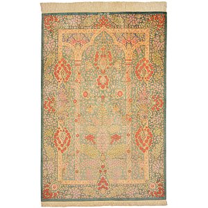3' 3 x 4' 10 Qom Persian Rug