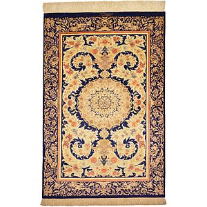 3' 4 x 5' Qom Persian Rug
