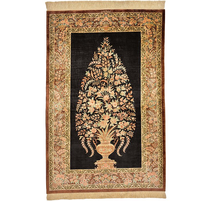 3' 3 x 5' Qom Persian Rug