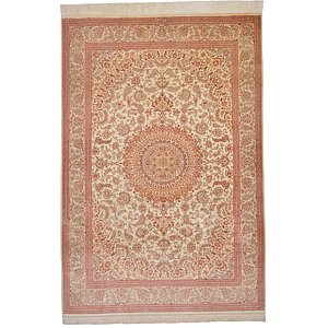 4' 5 x 6' 7 Qom Persian Rug