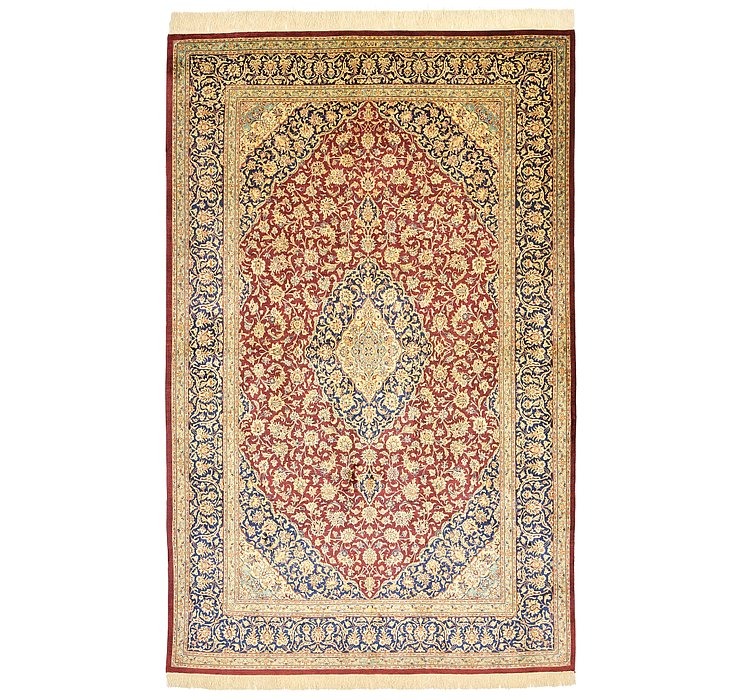 5' 1 x 8' Qom Persian Rug