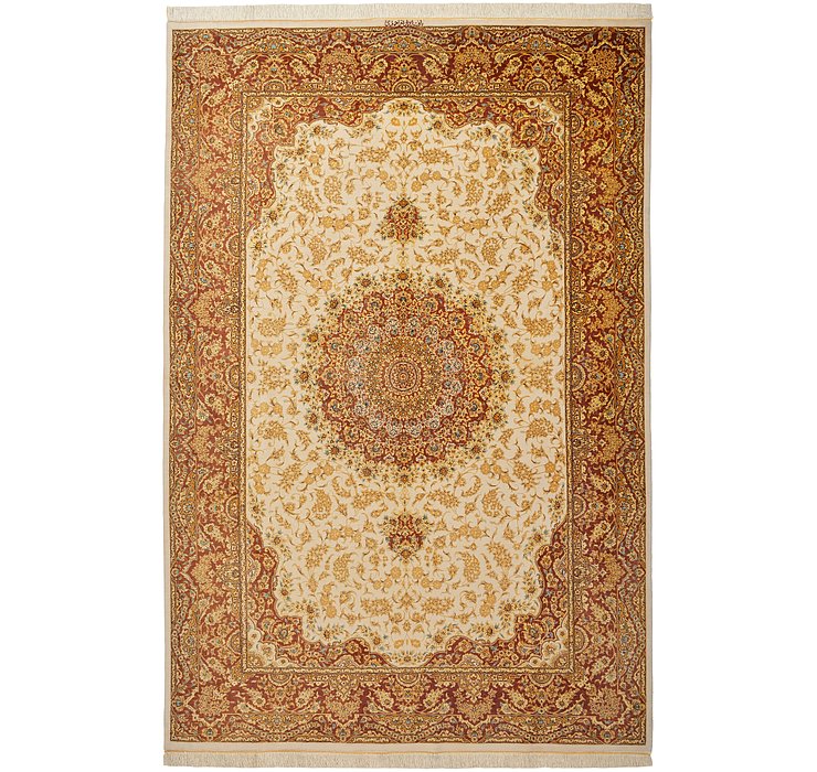 5' 3 x 7' 11 Qom Persian Rug