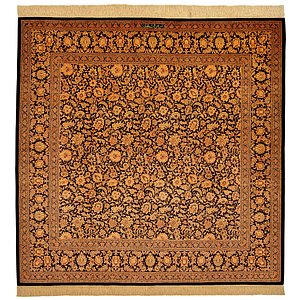 6' 6 x 6' 7 Qom Persian Square Rug