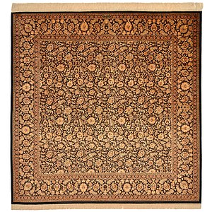 6' 6 x 6' 6 Qom Persian Square Rug