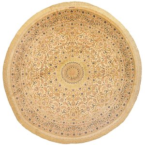 6' 7 x 6' 7 Qom Persian Round Rug