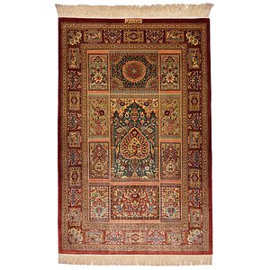 3' 3 x 5' 1 Qom Persian Rug