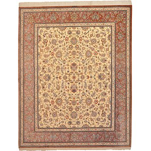 6' 6 x 8' 1 Qom Persian Rug