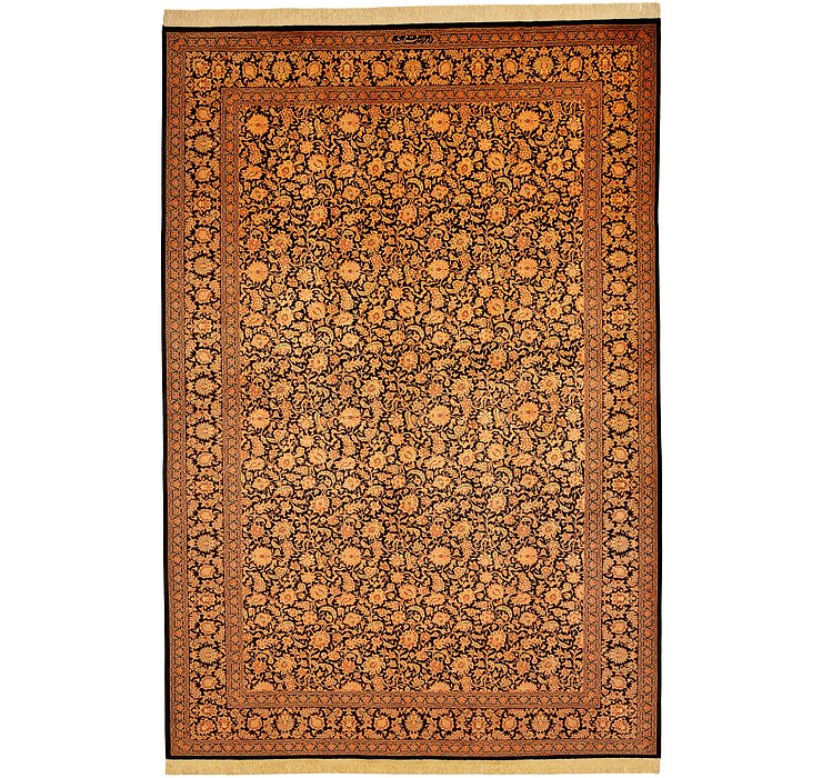 6' 7 x 9' 9 Qom Persian Rug