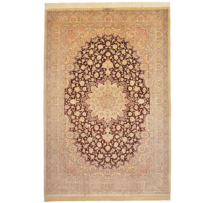 6' 5 x 9' 9 Qom Persian Rug