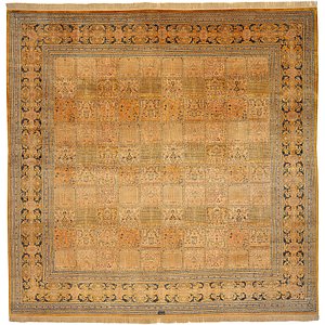 10' 2 x 10' 4 Qom Persian Square Rug