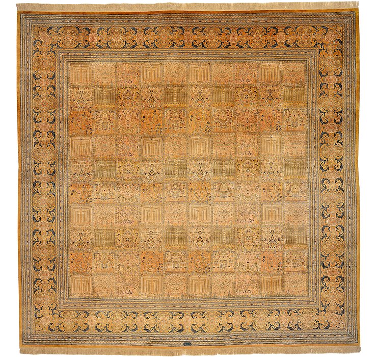 HandKnotted 10' 2 x 10' 4 Qom Persian Square Rug