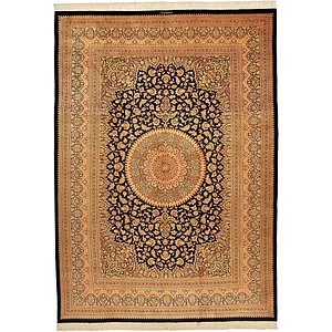 8' 2 x 11' 4 Qom Persian Rug