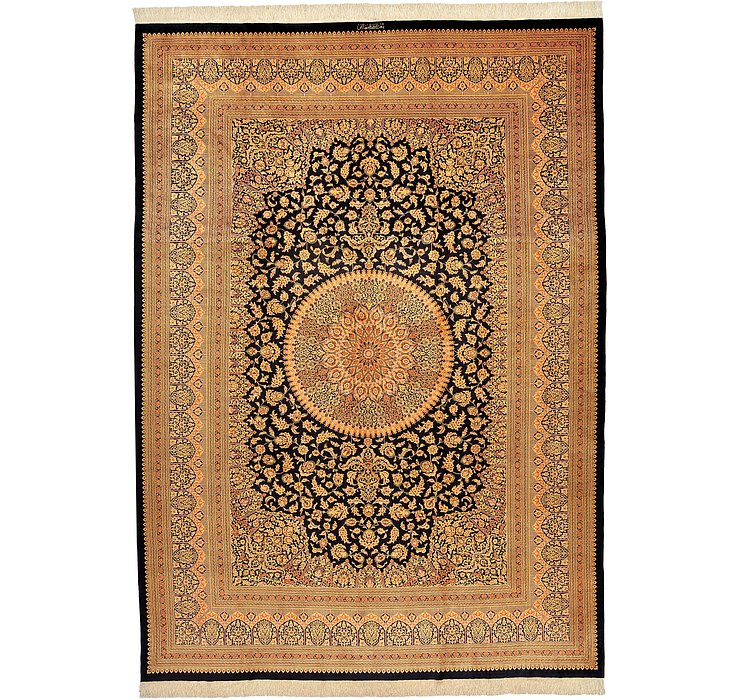 8' 2 x 11' 4 Qom Persian Rug