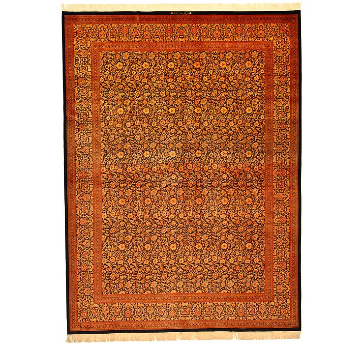 9' 10 x 13' Qom Persian Rug