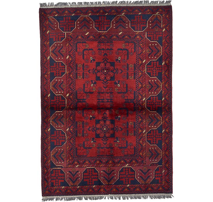 HandKnotted 3' 4 x 4' 10 Khal Mohammadi Oriental...