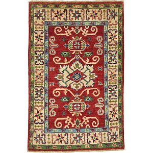 HandKnotted 2' 7 x 4' Kazak Oriental Rug