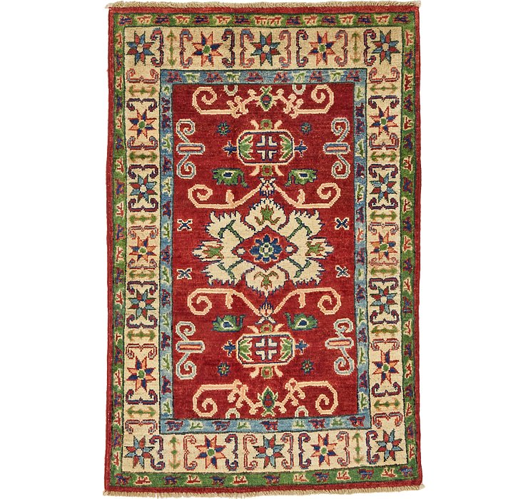 HandKnotted 2' 7 x 4' Kazak Oriental Rug