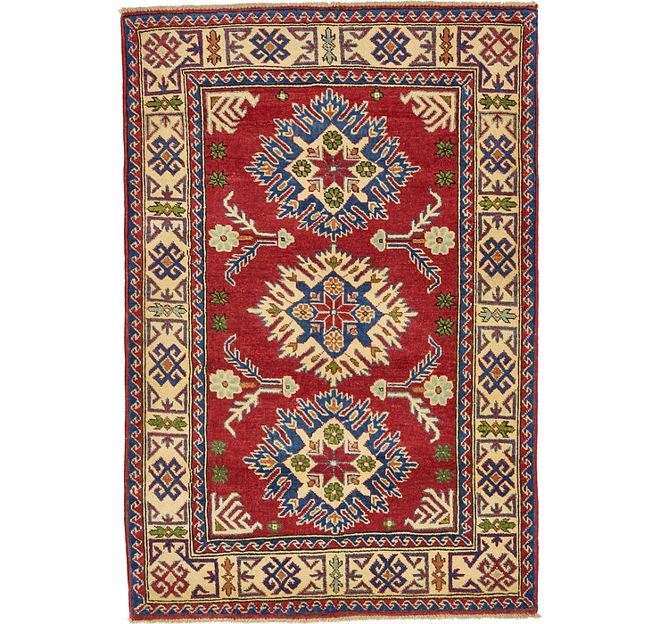 3' 4 x 4' 10 Kazak Oriental Rug