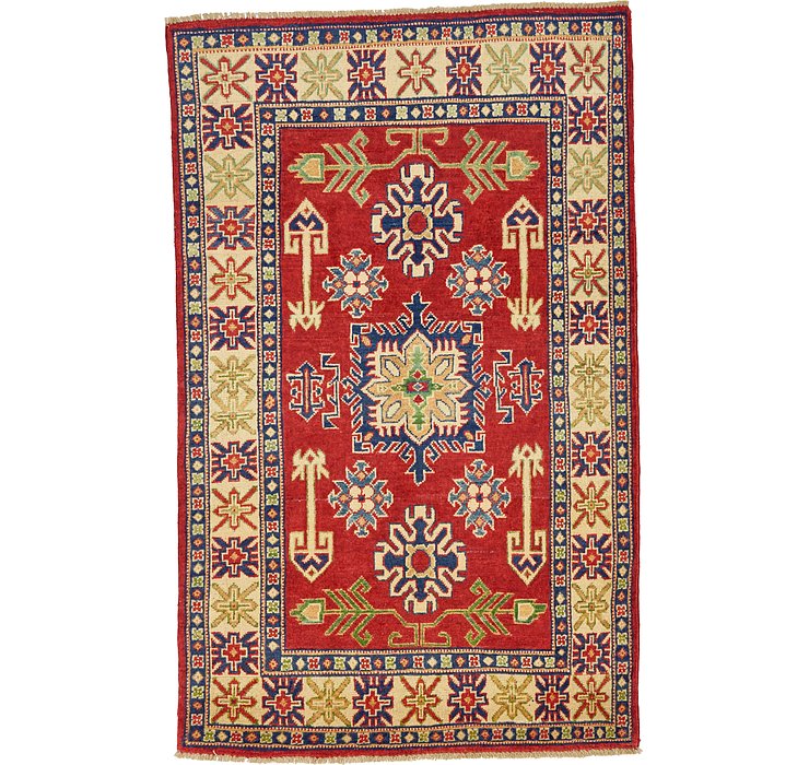 102cm x 163cm Kazak Oriental Rug