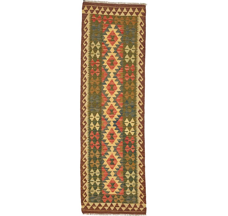 2' x 6' 4 Kilim Maymana Runner Rug