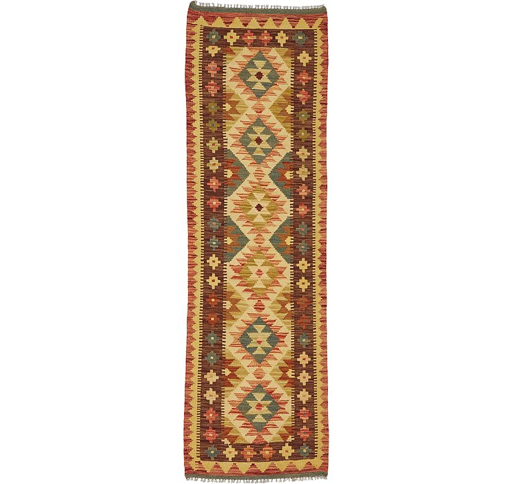 2' x 6' 4 Kilim Maymana Runner Rug