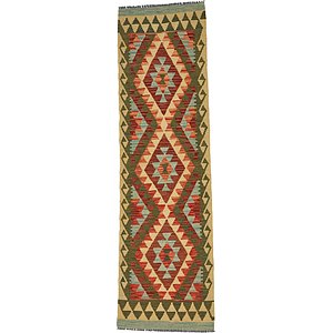 2' x 6' 4 Kilim Maymana Runner Rug