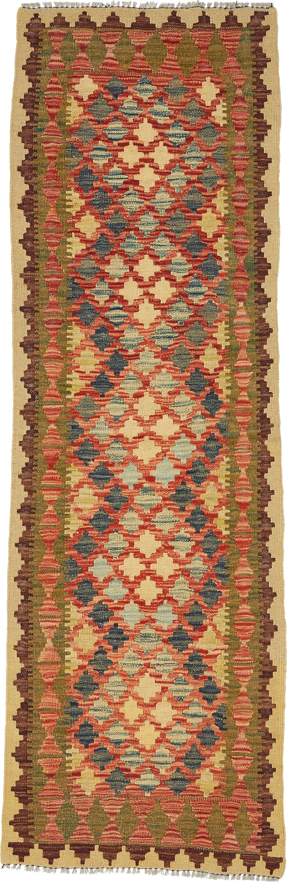 Salmon 2' x 6' 5 Kilim Maymana Runner Rug eSaleRugs