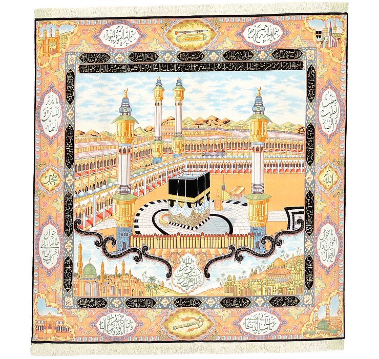 HandKnotted 6' 6 x 6' 9 Tabriz Persian Square Rug