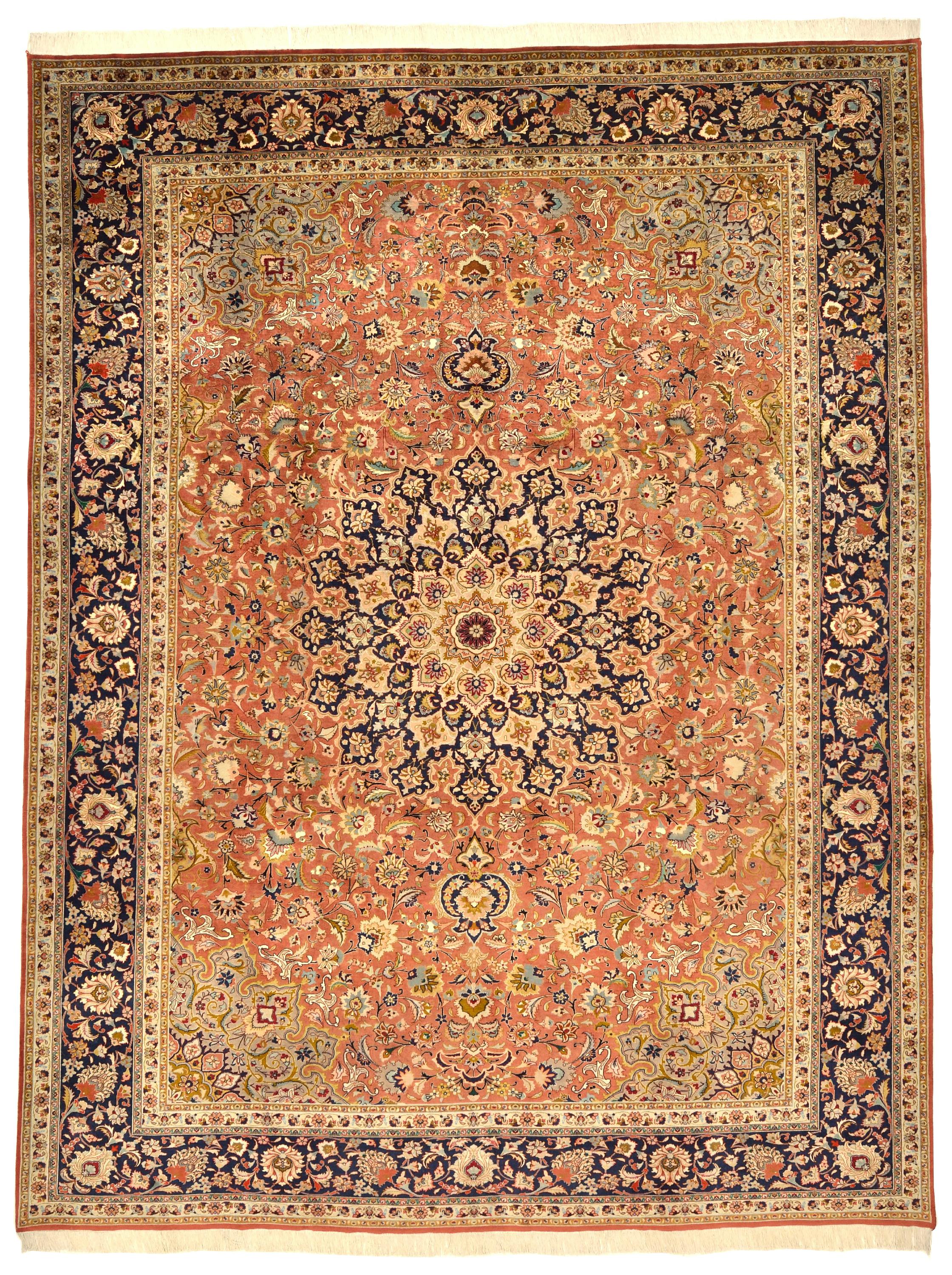 Coral 8' 8 x 11' 5 Tabriz Persian Rug eSaleRugs