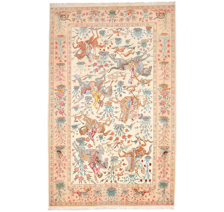 6' x 9' 7 Tabriz Persian Rug