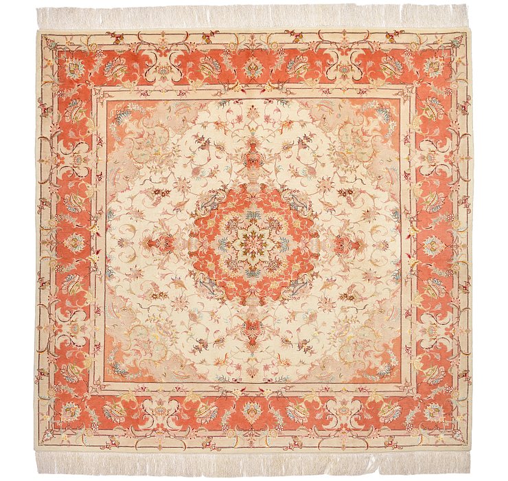 6' 6 x 6' 9 Tabriz Persian Square Rug