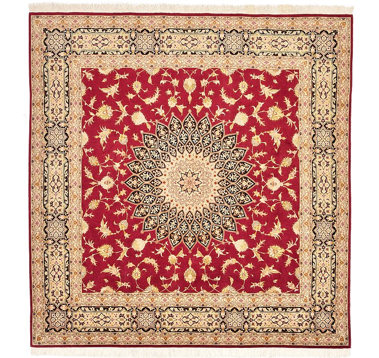 6' 8 x 6' 9 Tabriz Persian Square Rug