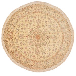 6' 7 x 6' 7 Tabriz Persian Round Rug