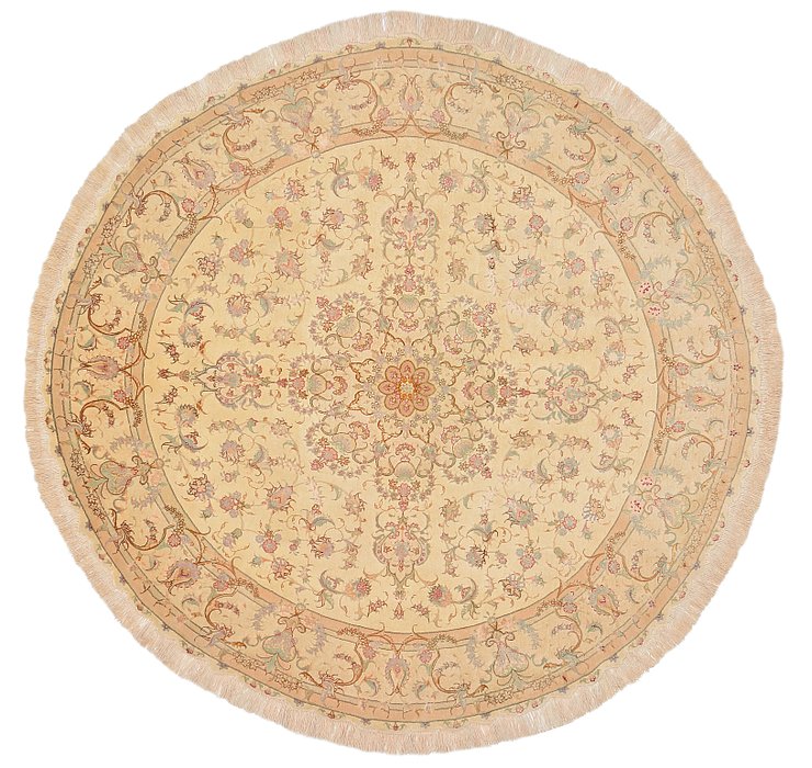 6' 7 x 6' 7 Tabriz Persian Round Rug
