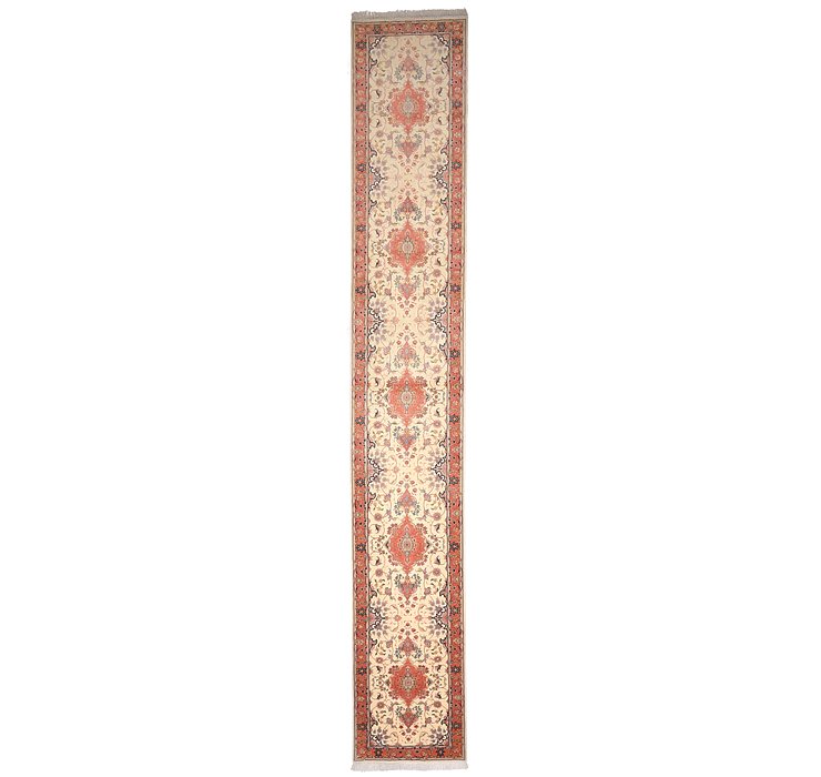 2' 7 x 16' 10 Tabriz Persian Runner Rug