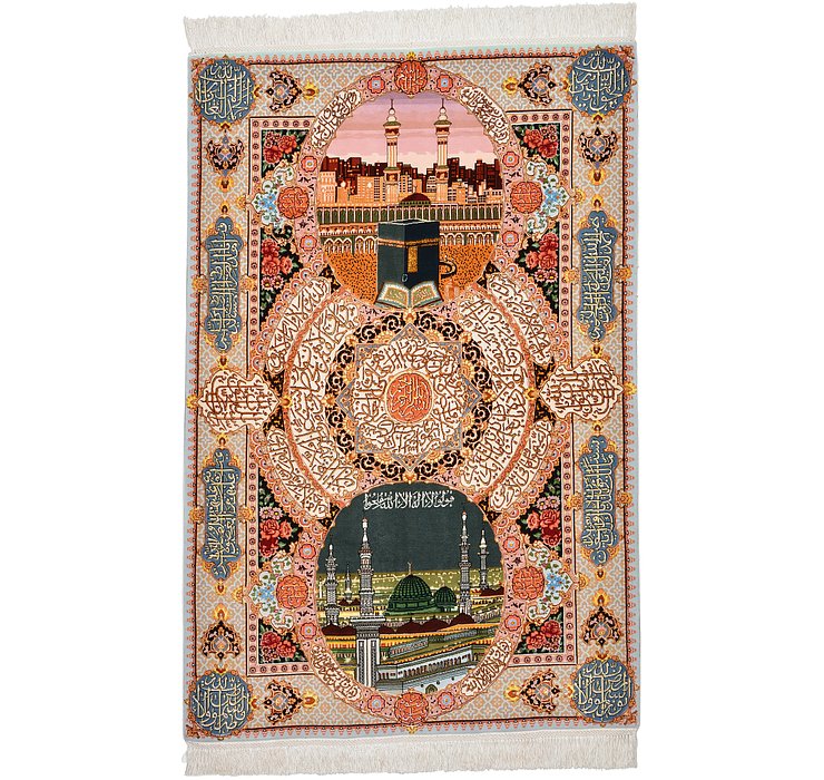 3' 5 x 5' 2 Tabriz Persian Rug