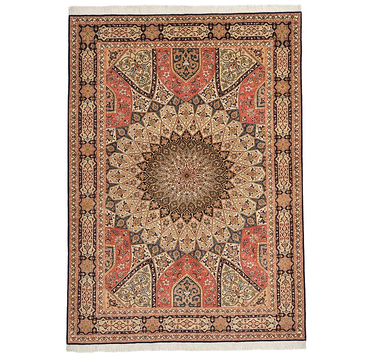 5' 7 x 7' 9 Tabriz Persian Rug