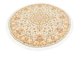 6' 7 x 6' 7 Tabriz Persian Round Rug