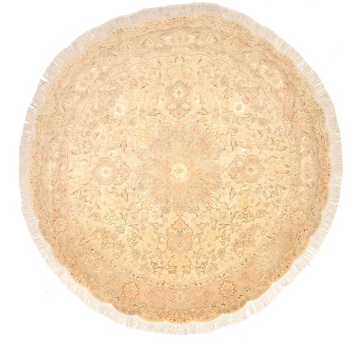 6' 7 x 6' 7 Tabriz Persian Round Rug
