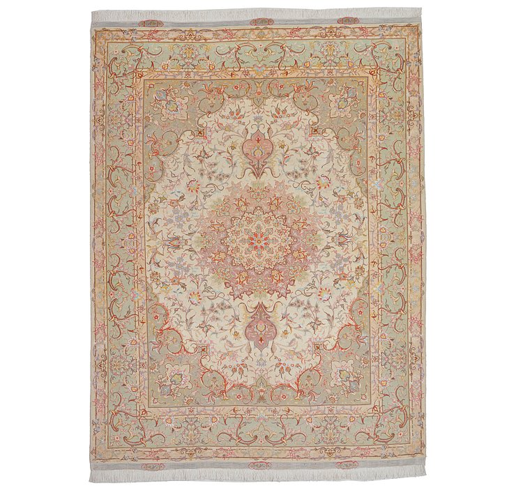 5' 1 x 6' 10 Tabriz Persian Rug