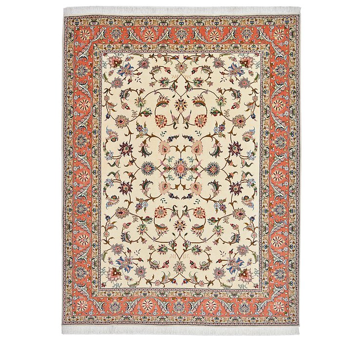 5' x 6' 7 Tabriz Persian Rug