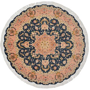 4' 11 x 4' 11 Tabriz Persian Round Rug